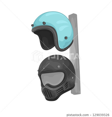 Illustration of Helmet Illustration of Helmet 129039326