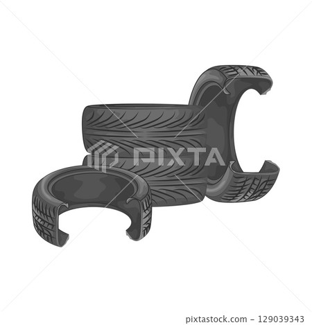 Illustration of Tire Illustration of Tire 129039343