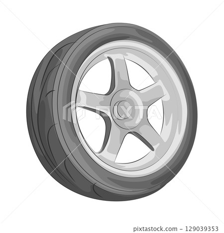 Illustration of Tire Illustration of Tire 129039353