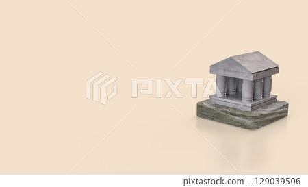 The Bank Building for Business concept 3d rendering. 129039506