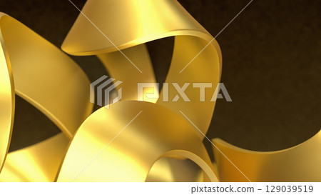 The Gold Abstract for luxury concept 3d rendering. The Gold Abstract for luxury concept 3d rendering. 129039519