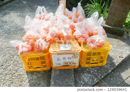 神奈川縣大山登山口的無人柿子攤 129039641