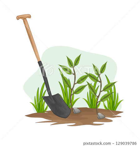 Illustration of Shovel Illustration of Shovel 129039786