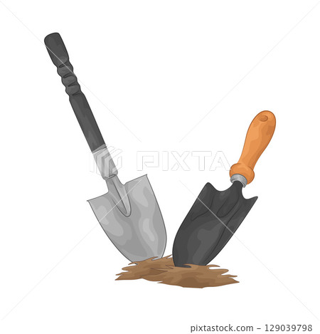 Illustration of Shovel Illustration of Shovel 129039798