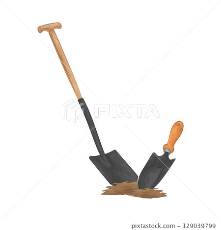 Illustration of Shovel Illustration of Shovel 129039799