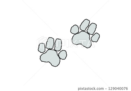 Animal footprint Animal footprint 129040076