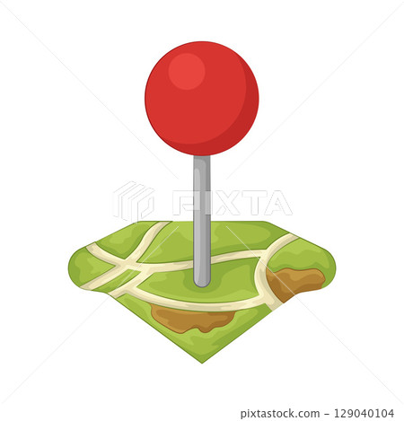 Illustration of Location Pin Illustration of Location Pin 129040104
