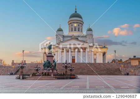 Helsinki Cathedral in the centre of Helsinki, Finland 129040687