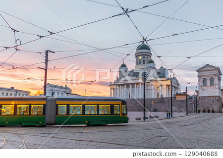 Helsinki Cathedral in the centre of Helsinki, Finland 129040688