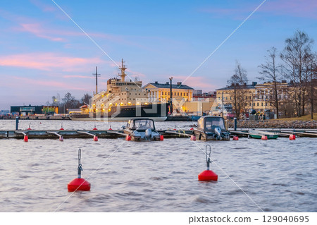 Helsinki city skyline, cityscape of Finland Helsinki city skyline, cityscape of Finland 129040695