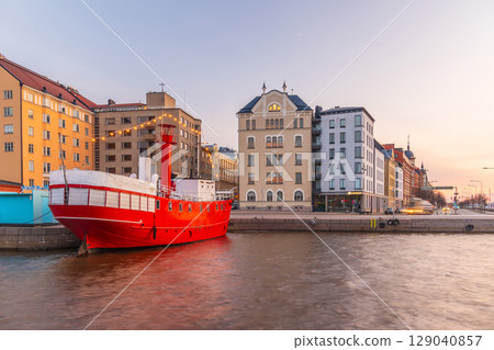 Helsinki city skyline, cityscape of Finland 129040857