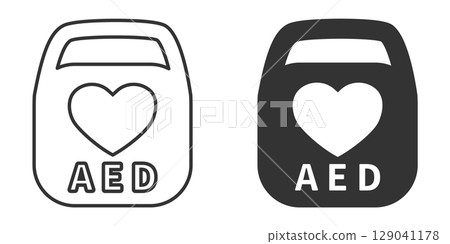 AED monochrome icon 129041178