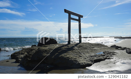 津手浦南知鳥居 129041182