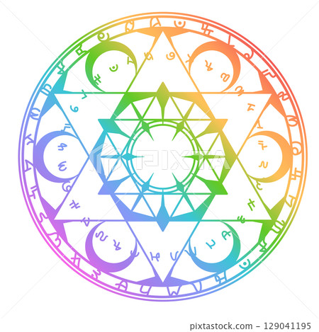 Magic circle (colorful) 129041195