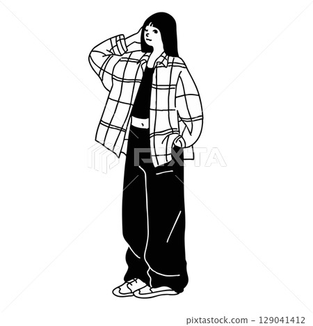 Fashion women fashionable sporty vector 129041412