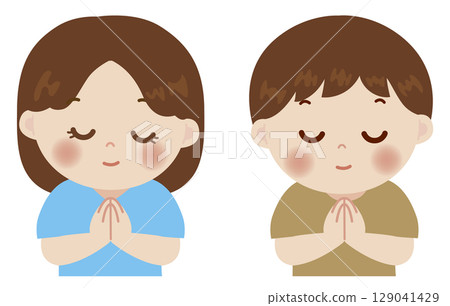 孩子們把手放在一起的可愛插圖 129041429