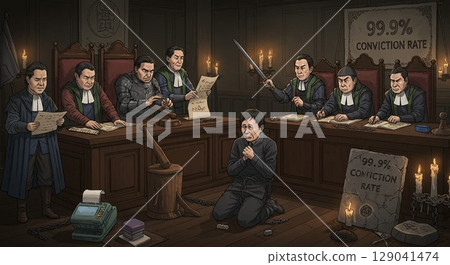 Japan's Judicial System - Where is Justice? AI-Generated Images 129041474