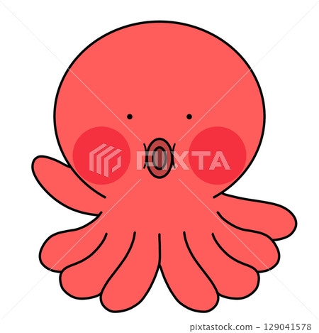 簡單的章魚圖 129041578