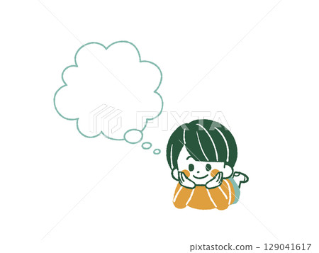 Thinking child - 4 colors Thinking child - 4 colors 129041617