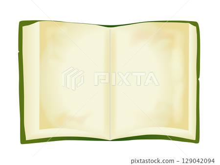 Frame of ancient documents on a double page Frame of ancient documents on a double page 129042094