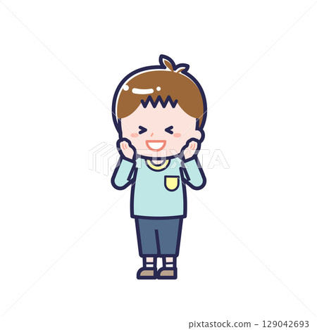 穿休閒服的孩子/對角線/男孩21 穿休閒服的孩子/對角線/男孩21 129042693