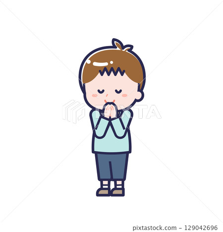 穿休閒服的孩子/對角線/男孩 24 穿休閒服的孩子/對角線/男孩 24 129042696