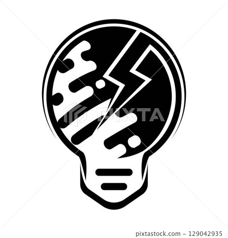 Lamp logo vector icon design Lamp logo vector icon design 129042935