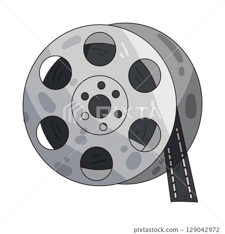 illustration of film reel 129042972
