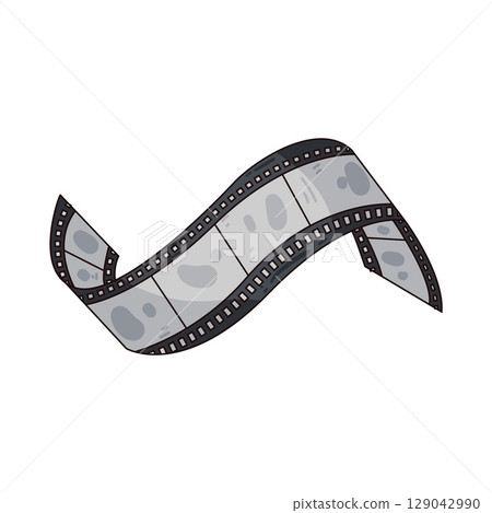 illustration of film strip illustration of film strip 129042990