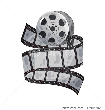 illustration of film reel 129043029