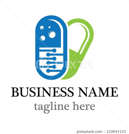 Pharmacy logo template vector icon design Pharmacy logo template vector icon design 129043133