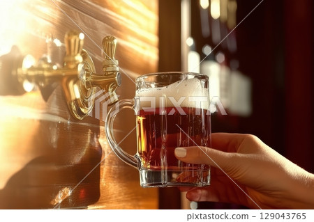 Enjoy a Truly Refreshing Beer Pouring Experience While at the Bar with Your Friends Enjoy a Truly Refreshing Beer Pouring Experience While at the Bar with Your Friends 129043765