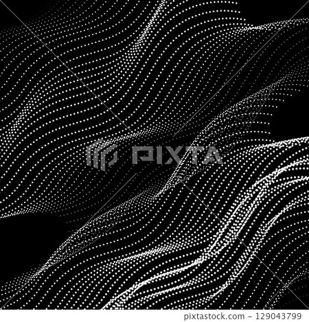 Abstract Halftone Pattern 129043799