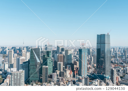 東京的摩天大樓、都市景觀、市區 東京的摩天大樓、都市景觀、市區 129044130