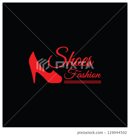 Logo for women's high heel shoes that is elegant and luxurious and feminine. Logo for business, women's shoe shop, fashion, shoe company, beauty. Logo for women's high heel shoes that is elegant and luxurious and feminine. Logo for business, women's shoe shop, fashion, shoe company, beauty. 129044502
