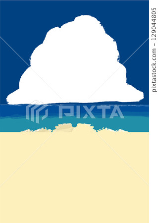 夏季海報的大海插圖 夏季海報的大海插圖 129044805