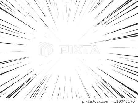 向量插畫,集中線條,卡通,效果線 129045170