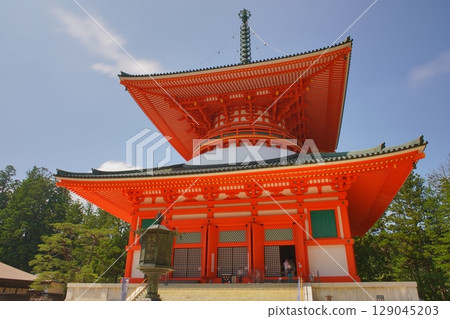 世界遺產高野山的風景：根本大塔 129045203