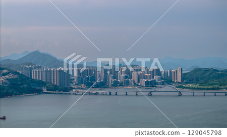 July 27 2025 Scenic Views of Junk Bay, Hong Kong Coast 129045798