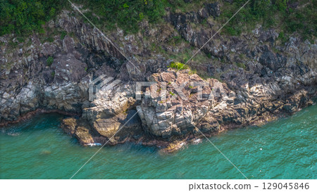 July 27 2025 Scenic Coastal Views from Cape Collinson, Hong Kong 129045846