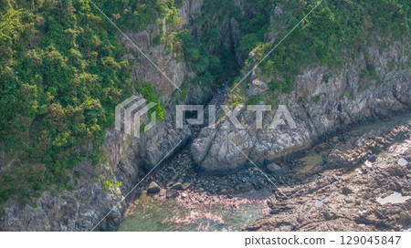 July 27 2025 Scenic Coastal Views from Cape Collinson, Hong Kong 129045847