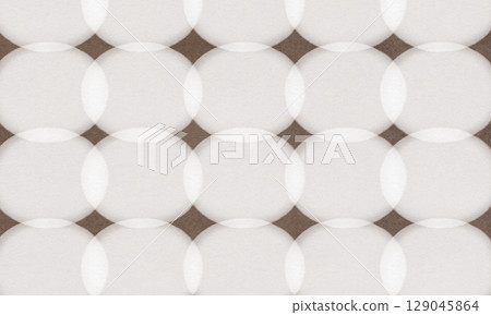 棕色的抽象的背景與重疊的白色圓圈 棕色的抽象的背景與重疊的白色圓圈 129045864