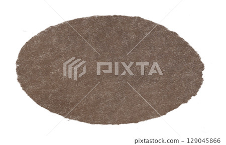 粗糙的深棕色圓形切口 129045866