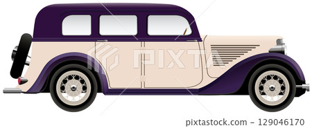 Retro classic car Retro classic car 129046170