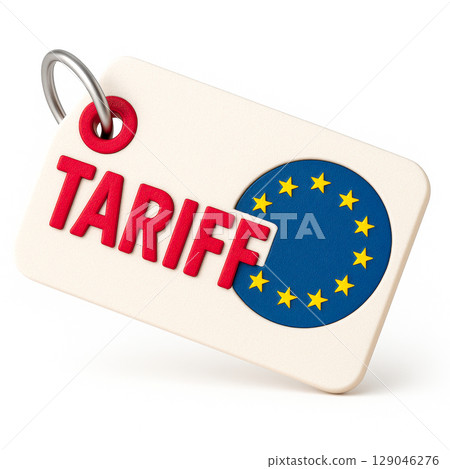 U.S. tariffs impact the import and export landscape, affecting prices and negotiations between American and European businesses in the global economy 129046276