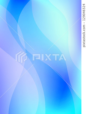 美麗的淺藍色和淺藍色漸變抽象向量背景 A4 肖像 129046324