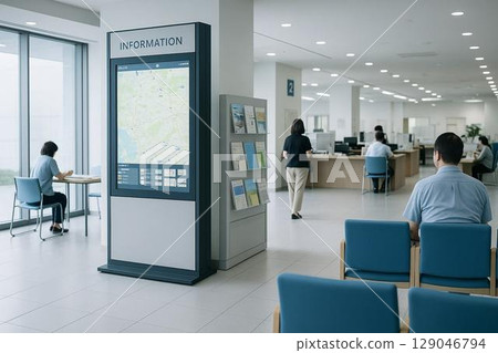 Digital signage in government offices 129046794