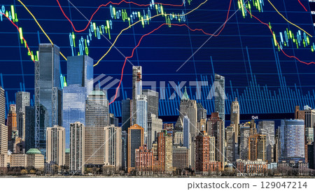 businessman hand writing on paper with graph chart and pen on city background with city buildings, skyscrapers and skyscrapers businessman hand writing on paper with graph chart and pen on city background with city buildings, skyscrapers and skyscrapers 129047214
