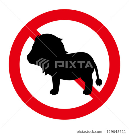 Lion Prohibition Mark Lion Prohibition Mark 129048311