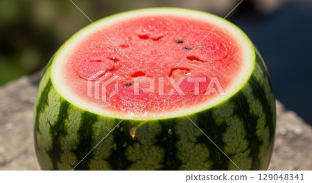 harvested watermelon harvested watermelon 129048341